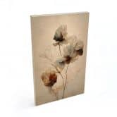 Tableau sur bois Fleurs séchées - L'élégance de l'éphémère - Treechild 
