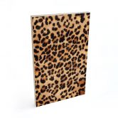 Holzbild Wilder Leopard - Animal Print - Tunaboylu 