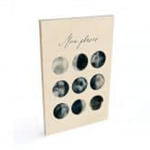 Holzbild Moon Phases 