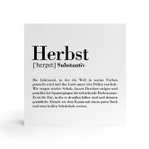 Holzbild zum Hinstellen - Grammatik - Herbst - 15x15 cm 