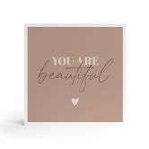 Houten Decoratieblok You are beautiful 