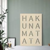 Dekobild Pappel - Hakuna Matata Tafel 