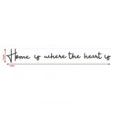 Houten Wanddecoratie Mahoniefineer Home is where the heart is 