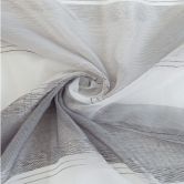Homing Vorhang mit verdeckten Schlaufen Marley weiß, grau, silber -  2,45 x 1,4 m 