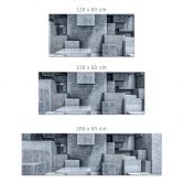 Küchenrückwand 3D Betonblöcke 