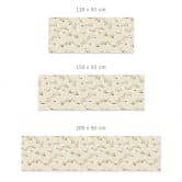 Küchenrückwand Minimalistische Blüten in Creme und Gold - Annick 