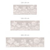 Florale Küchenrückwand Wildblumen in Kreide-Optik Beige - Bloomery Decor 