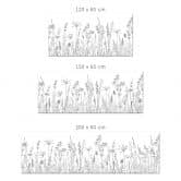 Küchenrückwand Feldblumen Illustration 
