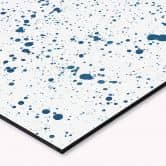 Küchenrückwand Alu-Dibond weiß - Gesprenkel 