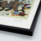 Exklusive Edition: handsigniert und limitiert - Fine Art Poster mit Passepartout im Rahmen - Wo bleibt Mama denn (1960) - Kurt Ard - 40x50 cm 