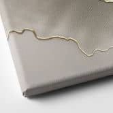 Leinwandbild Abstrakte Landschaft mit Metallicfarben - Alma 