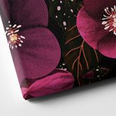 Leinwandbild Florale Blütenpracht in Purpurtönen - Anis Illustration 
