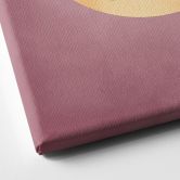 Leinwandbild Weiß-goldene Kraniche am pinken Himmel - Aureous 