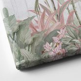 Leinwandbild Tropische Idylle mit Kolibri Blau - Bloomery Decor 