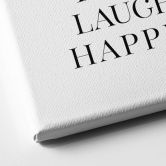 Leinwandbild Spruch - Weihnachtsbaum Typografisch - Blursbyai 