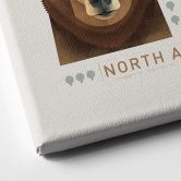 Leinwandbild Braun - North American Wildlife 