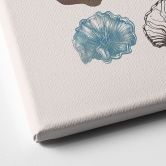 Canvas schilderij Filigraan algen en schelpen | onderwaterplanten - casa cartissi 