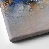 Leinwandbild Blau-goldene Interaktion - Fedrau 