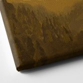 Leinwandbild Goldene Berge im Sonnenuntergang - Goed Blauw 