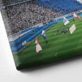 Canvasbillede Hertha BSC - Blå og hvid koreografi på det olympiske stadion 