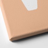 Canvas Decoratieletters peach-kleur 