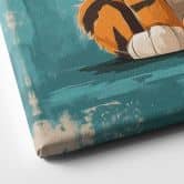 Leinwandbild Fröhliches Tigerbaby - Magnusson 