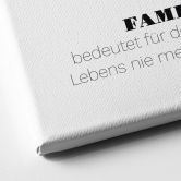 Personalisierbares Leinwandbild Monatsblume März 
