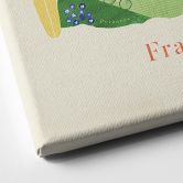 Leinwandbild Karte von Frankreich - Rivers 
