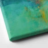 Canvas schilderij Abstract - Turquoise aurora borealis - Schmucker 