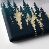 Leinwandbild Geheimnisvoller Nebel im Wald - SpaceFrog Designs 
