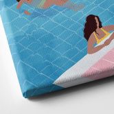 Leinwandbild Entspannen am Pool - Tomljanovic 