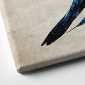 Leinwandbild Treechild - Himmelsvögel in schimmerndem Blau 