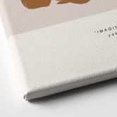 Leinwandbild Schwarze Pinselstriche - Imagine Yoko - Treechild 