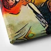 Leinwandbild Zamart - Kandinsky trifft Niederlande Windmühlen 