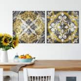 Leinwandbild Bohemian Flair - Quadratisch 