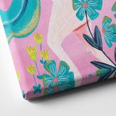 Canvas 
Enhjørning på en farverig blomstereng - Bonne Müller 