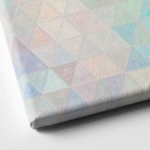 Leinwandbild Bunte Mosaik-Dreiecke - Jaszke - Quadratisch 