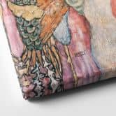 Leinwandbild Klimt - Die Freundinnen | Kunstdruck fürs Wohnzimmer - Quadratisch 
