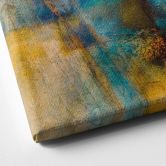 Leinwandbild Abstrakte Kunst - Fernes blaues Licht - Schmucker - Quadratisch 