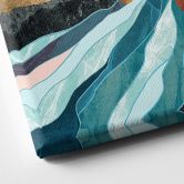 Leinwandbild Berg Land Fluss - SpaceFrog Designs 