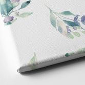 Leinwandbild Niedlicher Babyelefant zwischen Boho-Zweigen - UN Designs - Quadratisch 