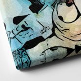 Leinwandbild Zamart - Hommage an Miro - Die Träne - Quadratisch 