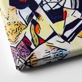 Leinwandbild Zamart - Kandinsky trifft Berlin Himmelblau - Quadratisch 
