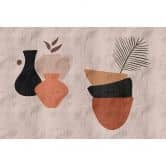Livingwalls Fototapete Walls by Patel 3 Santa Fe 2 rosa, orange, schwarz, braun 
