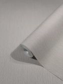 Vliestapete mit leicht linierter Struktur grau beige Uni 
