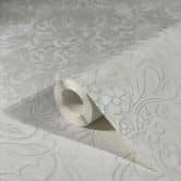 Vliestapete mit ornamentalem Damask-Motiv Grau Ornamental  