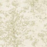 Vliesbehang Astrid Whispering Woods crèmegroen metallic - bosbehang bomen aquarel glanzend 