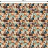 Furniture Wrap self-adhesive Fredriksson - Gold & Copper Hexagons 