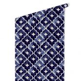 Patroonbehang aquarel bloemen blauw - Treechild 
