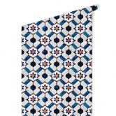 Mustertapete Geometrisches Muster mit Blumen - Treechild 